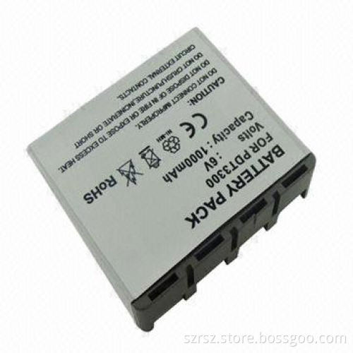 Lithium-ion Battery for Symbol PDT3300, 1,000mAh Capacity, 6.0V Voltage